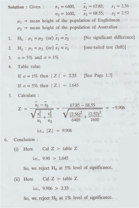 Large sample test (Normal distribution) for difference of means ...