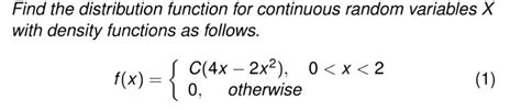 Image result for Distribution Function of Continuous Random Variable