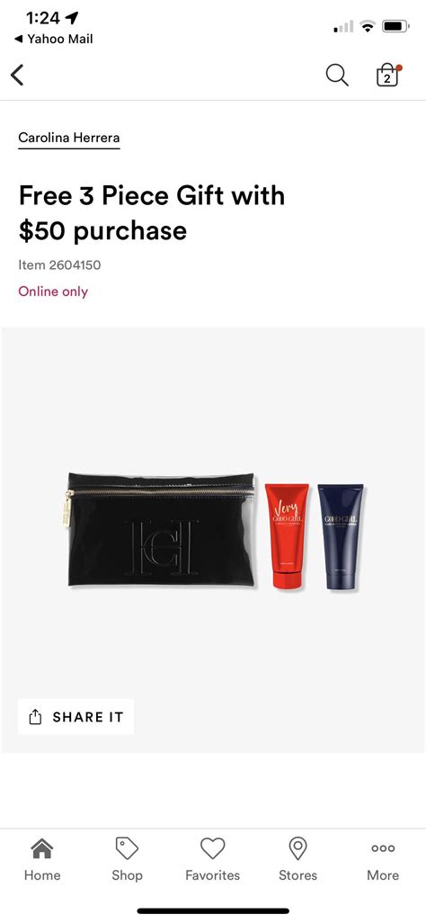 Ulta 3 piece Carolina Herrera GWP with $50 : r/MUAontheCheap