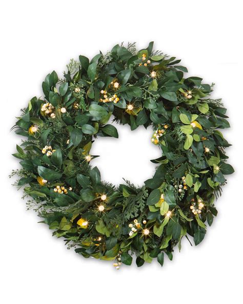 White Berry Cypress Foliage | Balsam Hill Artificial Christmas Wreaths ...