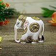 Buy Handicrafts Paradise Culture Marble Elephant Hand Painted with ...