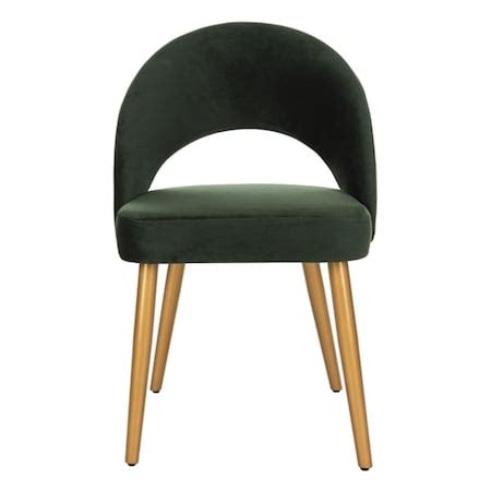 Safavieh Giani Retro Dining Chair, Malachite Green & Gold DCH6201C-SET2 ...