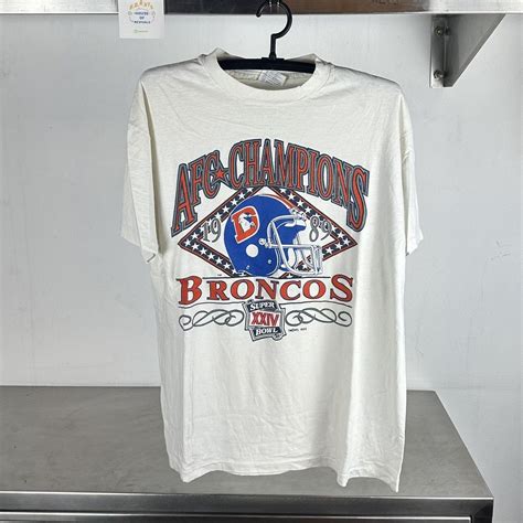 Vintage Vintage 1989 Denver Broncos NFL AFC Champs single stitch tee ...