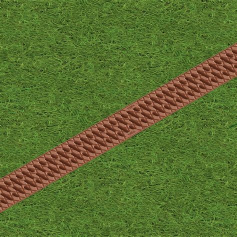 Buy Vodaland- 4 Inch Trench Drain System with Grate - Terracotta (5 ...