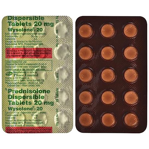 Wysolone 20 - Strip of 15 Tablets : Amazon.in: Health & Personal Care