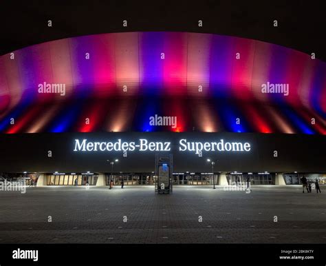 New Orleans, Louisiana, USA - 2020: Front view of the Mercedes-Benz ...