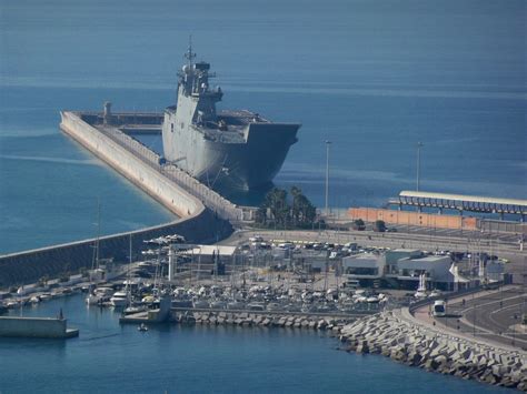 The Spanish Navy’s new assault ship-aircraft carrier flagship visible ...