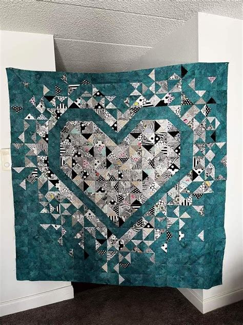 Image result for Exploding Heart Quilt Pattern