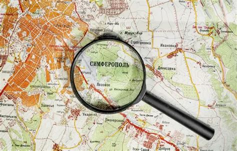 Wallpaper map, Russia, magnifier, Crimea, Simferopol for mobile and ...