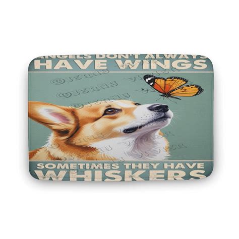 Corgi Dog Bath Mat Bathroom Rug, Cartoon Microfiber Non-Slip Shower Rug ...