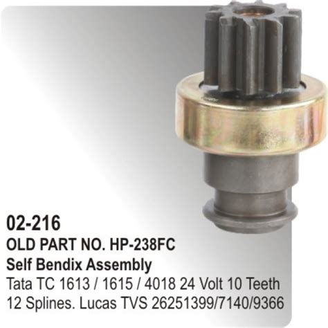 Self Bendix Tata TC 1613 / 1615 / Tata- 4018 24 Volt equivalent to ...