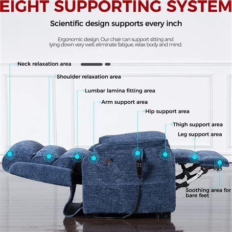 Irene House 9188 Dual OKIN Motor Lift Chair Recliners Infinite Position ...