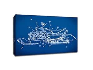 Larger Than Life Prints 762988941347 Race Car 2 Gearhead Blueprint Art ...