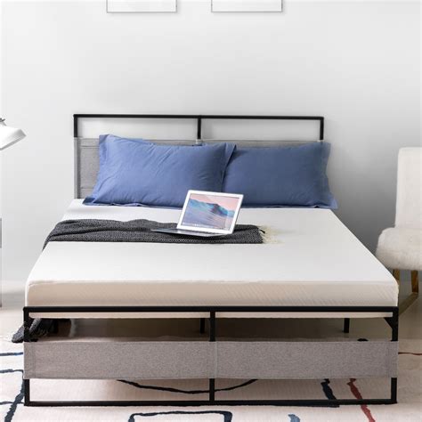 MLILY Twin Size Metal Bed Frame with Non-Slip Fabric India | Ubuy