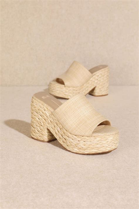 Natural Raffia Platform – Three Sisters Boutique