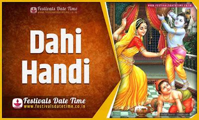 2025 Dahi Handi Date and Time, 2025 Dahi Handi Festival Schedule and ...