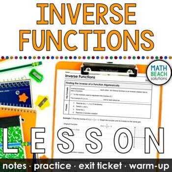 Image result for Inverse Functions Grade 12 Lesson