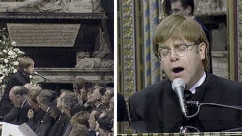 Elton John's emotional performance at Princess Diana's funeral | WHO ...