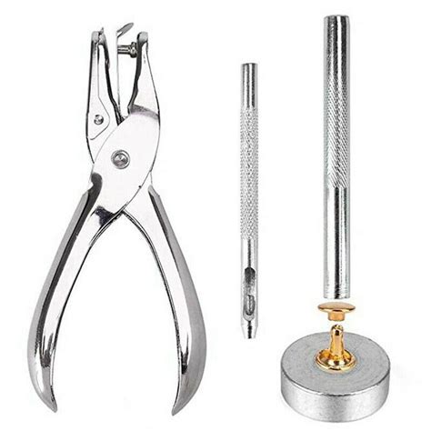 360Pcs 3 Sizes Leather Rivets Double Cap Rivet Tubular Metal Studs DIY