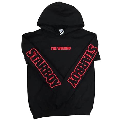Buy The Weeknd Starboy Outline XO Hoodie Red-Print Online at Lowest ...