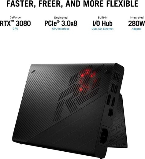 ASUS ROG Flow X13 with RTX 3080 eGPU AMD Ryzen 9 Octa Core AMD R9 ...