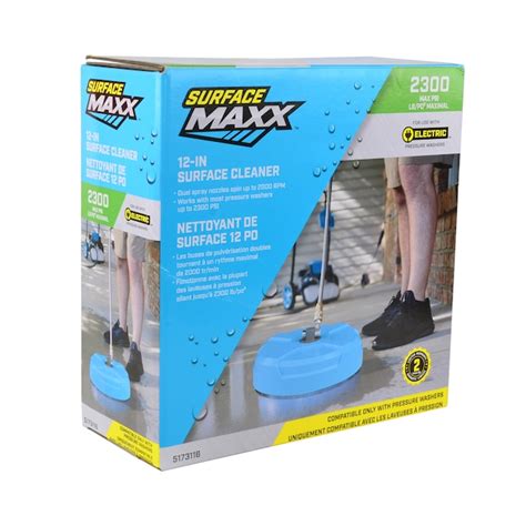 SurfaceMaxx 12-in up to 2300 PSI Rotating Surface Cleaner for Electric ...
