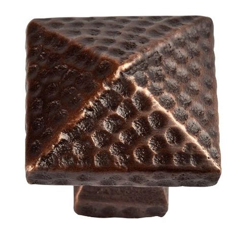 The Copper Factory CF108AN Solid Cast Copper Small Pyramid Knob ...