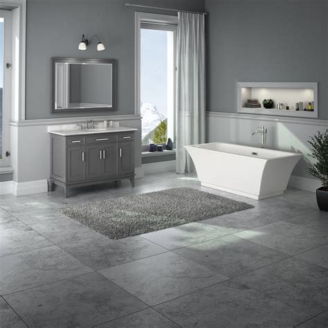 Margate 48" Single Bathroom Vanity - Dark Gray | Beautiful bathroom ...
