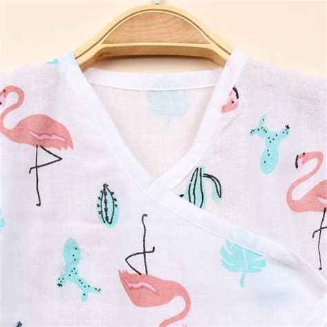 Baby Organic Cotton Front Open Jhabla | Flamingo – Moms Home