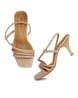Buy Beige Heeled Sandals for Women by MOZAFIA Online | Ajio.com