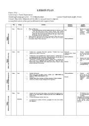 Teaching Simple Past Tense Lesson Plan 的图像结果