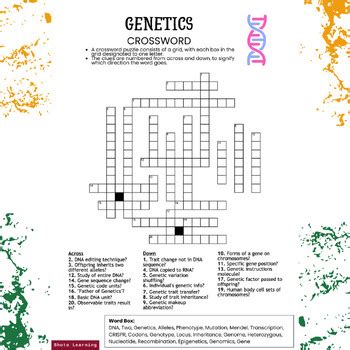 Genetics Crossword Worksheet: Unravel the Code with Our Genetic Puzzle!