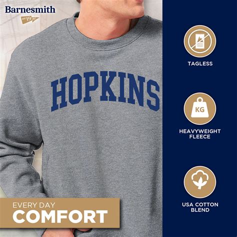 Johns Hopkins University Heritage Sweatshirt (Charcoal Grey) - Barnesmith