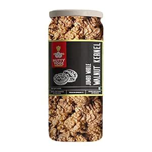 Nutty Yogi Walnuts Jar 400g| Premium Akrot Giri | Rich in Protein ...