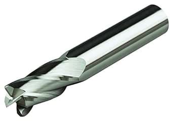 Micro 100 AEMM-100-4X Square End Mill, 10 mm Cutter Dia, 25 mm LOC, 4 ...