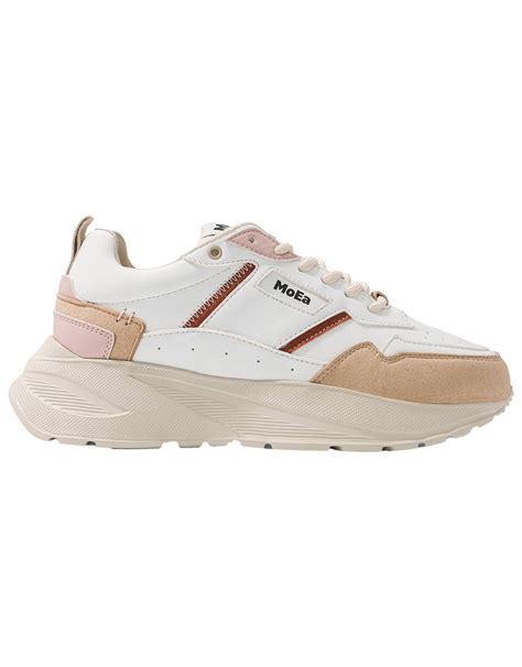 MoEa Gen 5 Pineapple X Corn Brown Pink Women's trainers : Snowleader