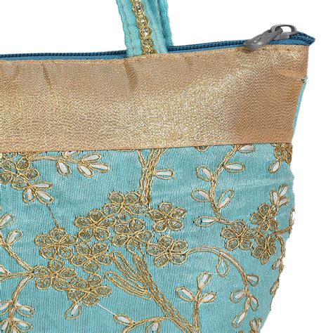 Kuber Industries Polyester Embroidery Design Hand Bag For Women/Girls ...