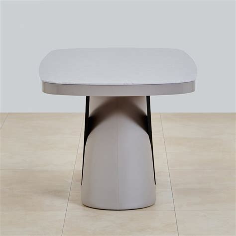 Buy Marcello Glass Top 6-Seater Dining Table - Grey from Home Centre at ...