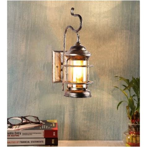 Carsten Metal and Glass Indoor/Outdoor Wall Light/Wall Lamp Lighting to ...