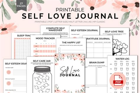 SELF LOVE JOURNAL - PRINTABLE PDF