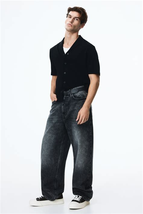 - Baggy Jeans - Grey - Men | H&M IN