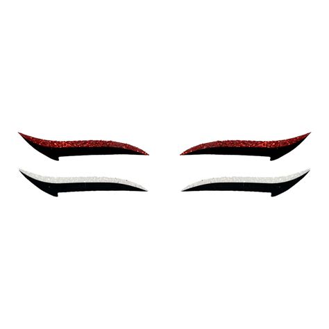 Comet Busters Glitter Red and White Eyeliner Stickers (EYE042)