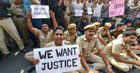 Morphed Photo Showing Police Protest Against Lathi-Charging Revived ...