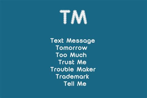 TM Meaning: Its Many Uses in Texts, Social Media, and Beyond - Piqora.com