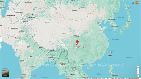 Chengdu China Map With Cities Chengdu Vintage Map Print | Chengdu Map