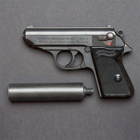James Bond's Signature Walther PPK and Suppressor - Goldeneye
