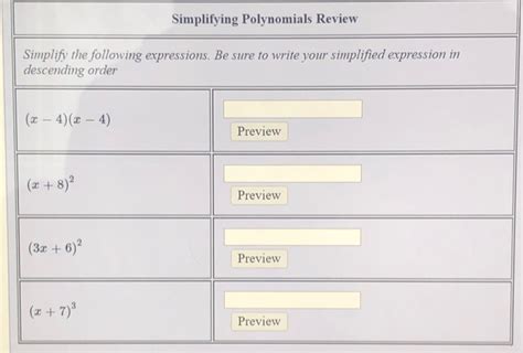 Simplifying Polynomials 的图像结果