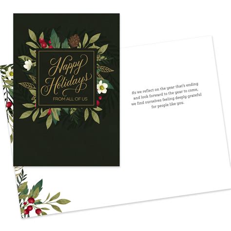 Executive Collection Assorted Happy Holidays Cards 10 Pack | Hallmark ...