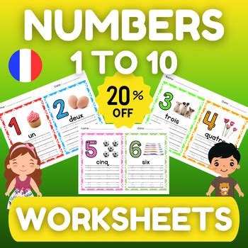 Image result for French Numbers Worksheets Printable