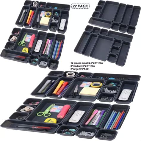 Kefanta 22-Pack Interlocking Desk Drawer Organizers for Junk India | Ubuy